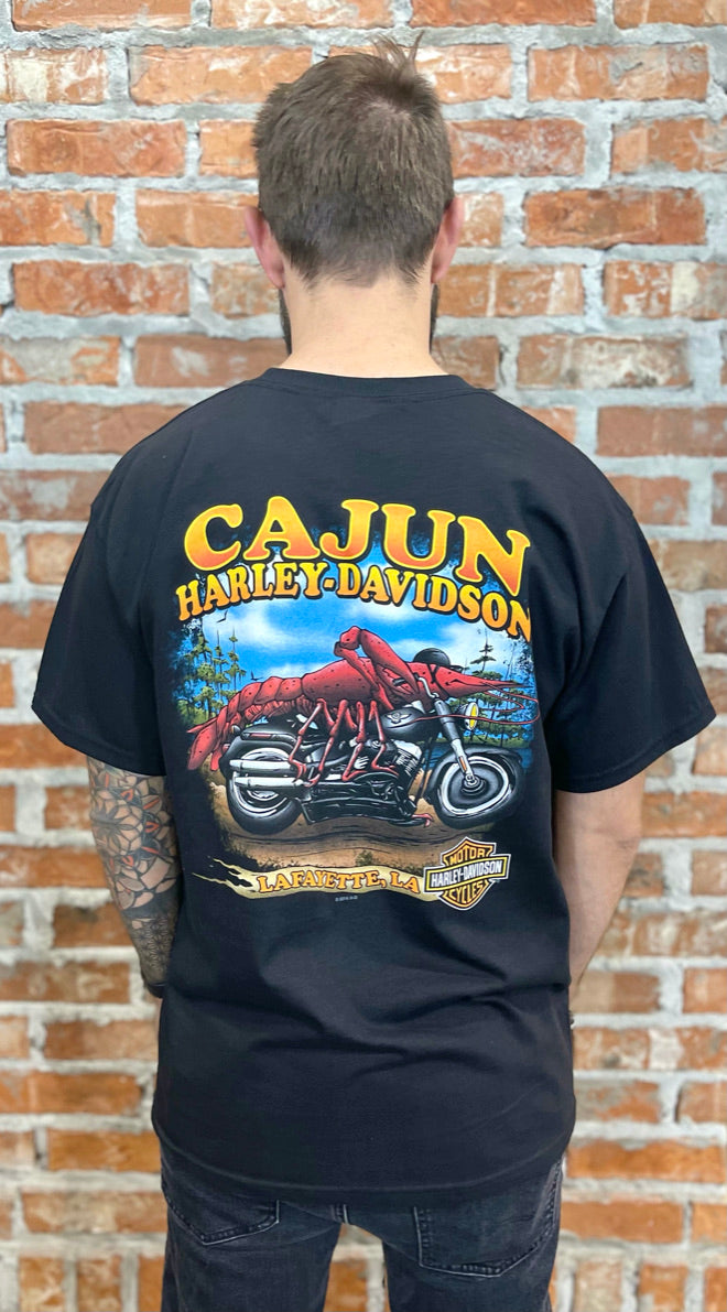 H-D COMING/GOING BLK Cajun Harley-Davidson T-Shirt