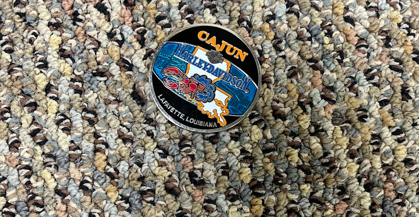 Cajun Harley Davidson Challenge Coin